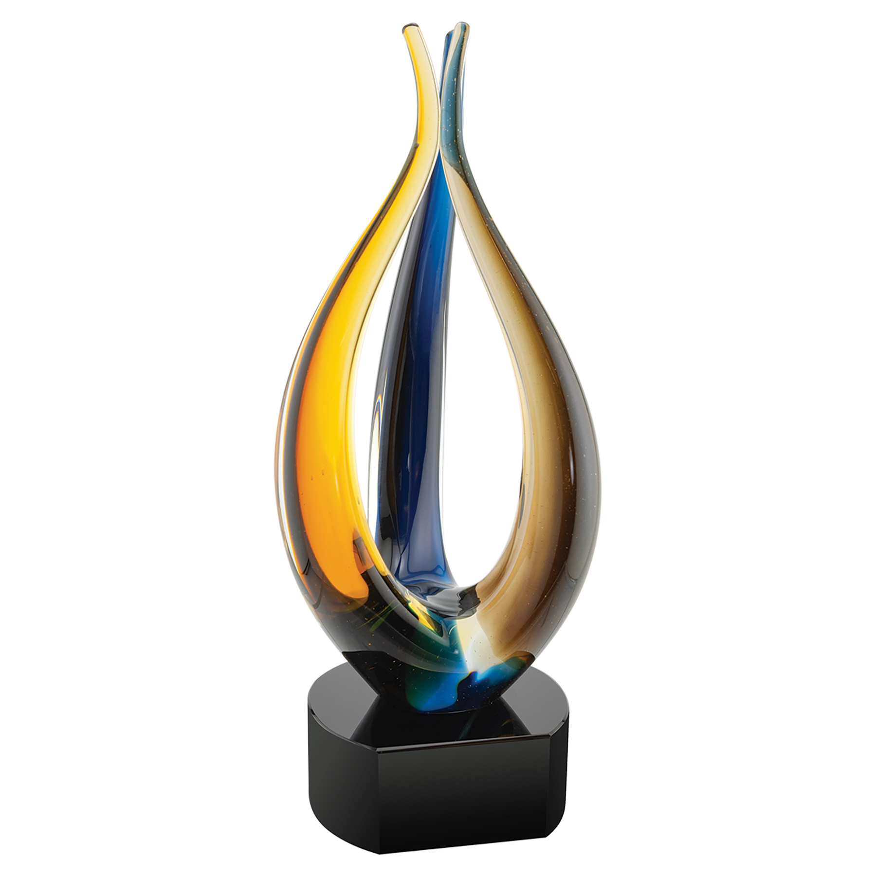 Tri Rise Art Glass Corporate Award