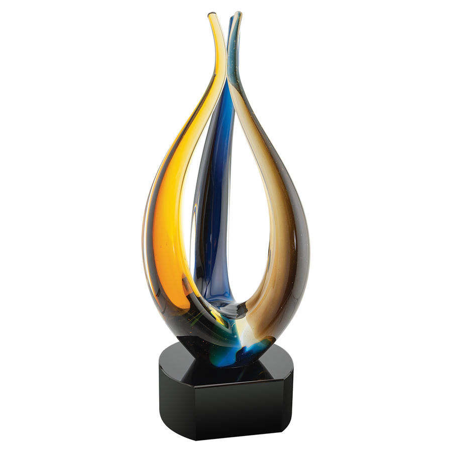 Tri Rise Art Glass Corporate Award