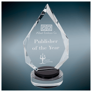 Diamond Crystal Corporate Award in Blue or Black