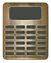 Genuine Walnut Elliptical Edge Completed Perpetual Plaque
