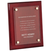 Piano Finish Floating Acrylic Plaque Corporate Award