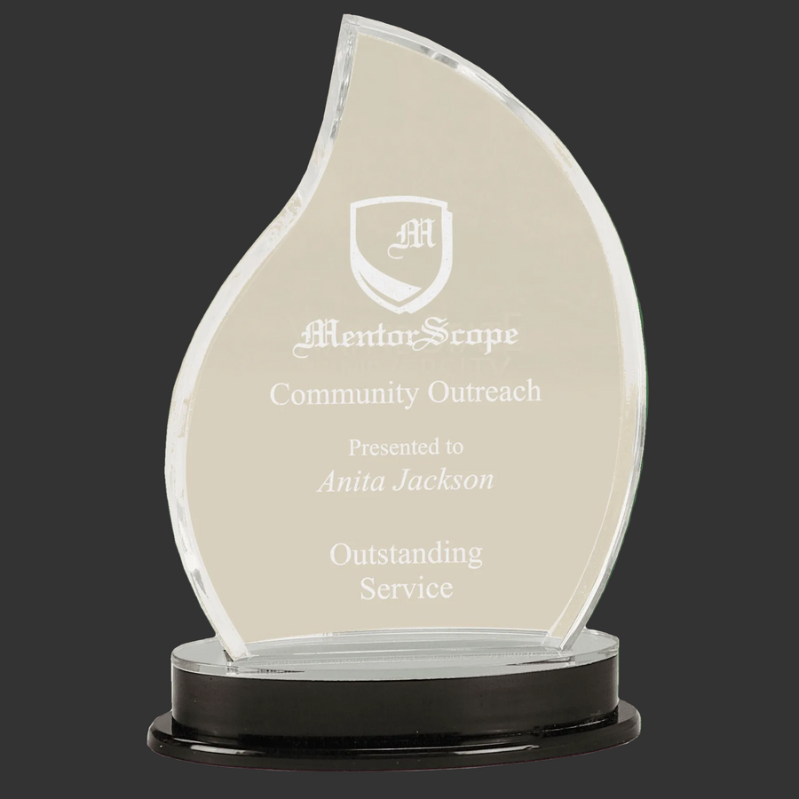 Corporate Award Flame Impress Acrylic