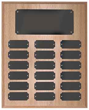 Oak Finish Perpetual Plaque