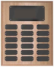 Oak Finish Perpetual Plaque