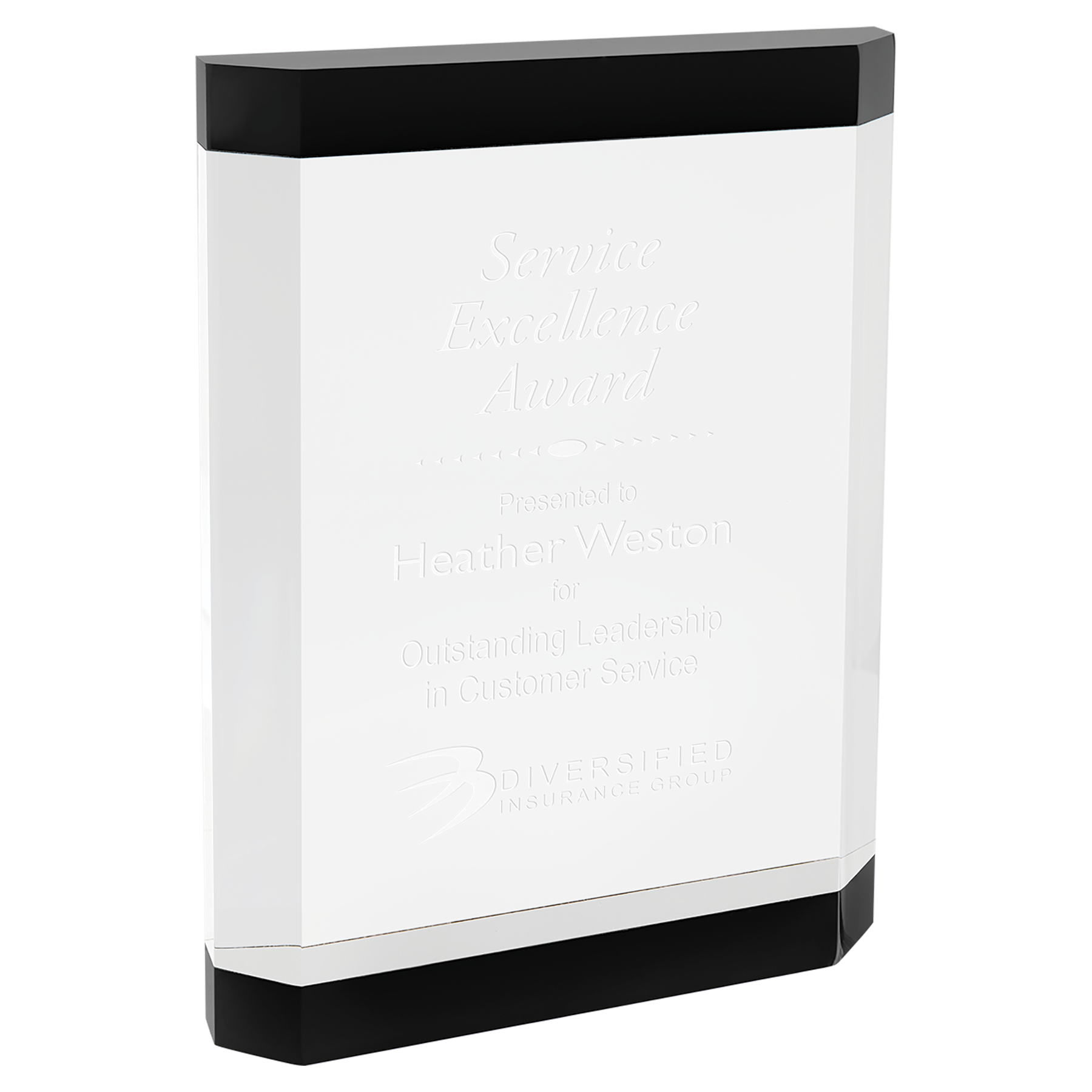 Show Case Rectangle Acrylic Corporate Award