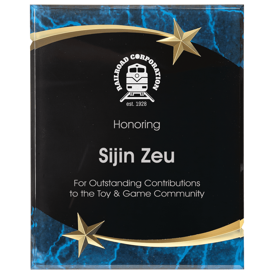 Shooting Star Acrylic Plaque Award 8" x 10"